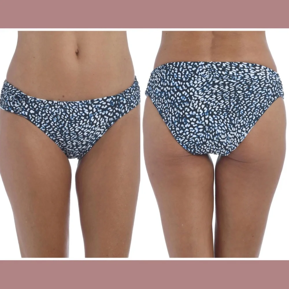 NWT $62 La Blanca [ 16 ] Animal Instinct Reversible Hipster‎ Bikini Bottoms